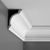 C217-Luxxus Plain Polyurethane Crown Molding, Primed White. Face: 7-3/8 C217-Luxxus Plain Polyurethane Crown Molding, Primed White. Face: 7-3/8