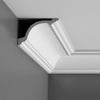 C217-Luxxus Plain Polyurethane Crown Molding, Primed White. Face: 7-3/8 C217-Luxxus Plain Polyurethane Crown Molding, Primed White. Face: 7-3/8