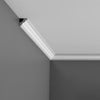 C230-Luxxus Plain Polyurethane Crown Molding, Primed White. Face 1-11/16 C230-Luxxus Plain Polyurethane Crown Molding, Primed White. Face 1-11/16