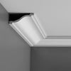 C331-Luxxus Plain Polyurethane Crown Molding, Primed White. Face: 5-13/16 C331-Luxxus Plain Polyurethane Crown Molding, Primed White. Face: 5-13/16