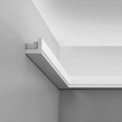 C361-Luxxus Plain Polyurethane Crown Molding for Indirect Lighting. Length: 78-3/4