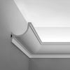 C902-Luxxus Plain Polyurethane Crown Molding for Indirect Lighting. Face: 5-1/2 C902-Luxxus Plain Polyurethane Crown Molding for Indirect Lighting. Face: 5-1/2