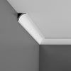 CX109 - Axxent Plain Duropolymer Crown Molding, Primed White. Face: 2-1/2 CX109 - Axxent Plain Duropolymer Crown Molding, Primed White. Face: 2-1/2