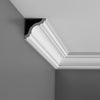 CX123 - Axxent Plain Duropolymer Crown Molding, Primed White. Face: 4-1/2 CX123 - Axxent Plain Duropolymer Crown Molding, Primed White. Face: 4-1/2