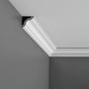 CX124 - Axxent Plain Duropolymer Crown Molding, Primed White. Face: 2-13/16 CX124 - Axxent Plain Duropolymer Crown Molding, Primed White. Face: 2-13/16