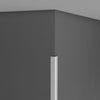 CX134 - Axxent Plain Duropolymer Crown Molding, Primed White. Face: 1-11/16 CX134 - Axxent Plain Duropolymer Crown Molding, Primed White. Face: 1-11/16
