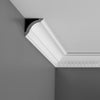 CX136 - Axxent Decorative Duropolymer Crown Molding, Primed White. Face: 3-15/16 CX136 - Axxent Decorative Duropolymer Crown Molding, Primed White. Face: 3-15/16