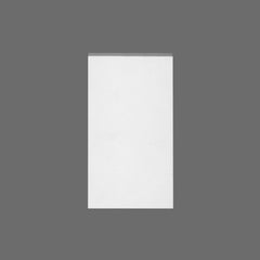 D320-Luxxus Classic Polyurethane Doorway Plinth Block, Primed White. Width: 5-5/16