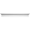 D401-Luxxus Classic Polyurethane Door Header, Primed White. Width: 50-3/16