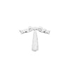 G40-Luxxus Classic Duropolymer Small Decorative Bow, Primed White. G40-Luxxus Classic Duropolymer Small Decorative Bow, Primed White.
