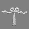 G50-Luxxus Classic Polyurethane Large Decorative Bow, Primed White. G50-Luxxus Classic Polyurethane Large Decorative Bow, Primed White.