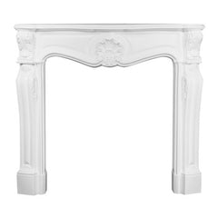 H100-Luxxus Classic Polyurethane Fireplace Surround Decoration, Primed White. Width: 51