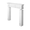 H101-Luxxus Classic Polyurethane Fireplace Surround Decoration, Primed White. Width: 50-3/4 H101-Luxxus Classic Polyurethane Fireplace Surround Decoration, Primed White. Width: 50-3/4