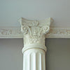C201-Luxxus Decorative Polyurethane Crown Molding, Primed White. Face: 4-15/16 C201-Luxxus Decorative Polyurethane Crown Molding, Primed White. Face: 4-15/16