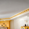 C211-Luxxus Decorative Polyurethane Crown Molding, Primed White. Face: 6-1/4 C211-Luxxus Decorative Polyurethane Crown Molding, Primed White. Face: 6-1/4