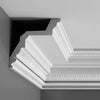 C307-Luxxus Decorative Polyurethane Crown Molding, Primed White. Face: 10-5/8 C307-Luxxus Decorative Polyurethane Crown Molding, Primed White. Face: 10-5/8
