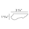 C-307A-Luxxus Decorative Duropolymer Decorative Bracket for C307 Crown Molding , Primed White. Length: 2-15/16 C-307A-Luxxus Decorative Duropolymer Decorative Bracket for C307 Crown Molding , Primed White. Length: 2-15/16