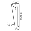 C308-Luxxus Decorative Polyurethane Crown Molding, Primed White. Face: 10-1/8 C308-Luxxus Decorative Polyurethane Crown Molding, Primed White. Face: 10-1/8