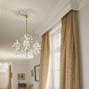 C334-Luxxus Plain Polyurethane Crown Molding,  Primed White. Face: 9-11/16 C334-Luxxus Plain Polyurethane Crown Molding,  Primed White. Face: 9-11/16