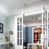 C336-Luxxus Plain Polyurethane Crown Molding, Primed White. Face: 14-3/4 C336-Luxxus Plain Polyurethane Crown Molding, Primed White. Face: 14-3/4