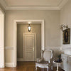 C336-Luxxus Plain Polyurethane Crown Molding, Primed White. Face: 14-3/4 C336-Luxxus Plain Polyurethane Crown Molding, Primed White. Face: 14-3/4