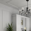 C338-Luxxus Plain Polyurethane Crown Molding, Primed White. Face: 10 C338-Luxxus Plain Polyurethane Crown Molding, Primed White. Face: 10