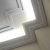 C351-Luxxus Plain Polyurethane Crown Molding for Indirect Lighting. Face: 6-7/8 C351-Luxxus Plain Polyurethane Crown Molding for Indirect Lighting. Face: 6-7/8