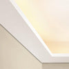 C352-Luxxus Plain Polyurethane Crown Molding for Indirect Lighting. Face: 6-11/16