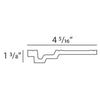 C355-Luxxus Plain Polyurethane Crown Molding, Primed White. Length: 78-3/4 C355-Luxxus Plain Polyurethane Crown Molding, Primed White. Length: 78-3/4