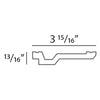 C356-Luxxus Plain Polyurethane Crown Molding, Primed White. Length: 78-3/4 C356-Luxxus Plain Polyurethane Crown Molding, Primed White. Length: 78-3/4