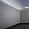 C358-Luxxus Plain Polyurethane Crown Molding for Indirect Lighting. Length: 78-3/4 C358-Luxxus Plain Polyurethane Crown Molding for Indirect Lighting. Length: 78-3/4