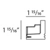 C361-Luxxus Plain Polyurethane Crown Molding for Indirect Lighting. Length: 78-3/4 C361-Luxxus Plain Polyurethane Crown Molding for Indirect Lighting. Length: 78-3/4