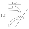 C364-Luxxus Plain Polyurethane Molding for Indirect Lighting. Face: 9 C364-Luxxus Plain Polyurethane Molding for Indirect Lighting. Face: 9