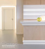 C370-Luxxus Plain Polyurethane Crown Molding, Primed White. Length: 78-3/4 C370-Luxxus Plain Polyurethane Crown Molding, Primed White. Length: 78-3/4