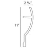 C372-Luxxus Plain Polyurethane Molding for Indirect Lighting. Length: 78-3/4 C372-Luxxus Plain Polyurethane Molding for Indirect Lighting. Length: 78-3/4