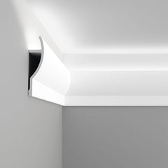 C372-Luxxus Plain Polyurethane Molding for Indirect Lighting. Length: 78-3/4