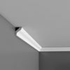 CB500 - Basixx Plain Durofoam Crown Molding, Primed White. Face: 1-1/4 CB500 - Basixx Plain Durofoam Crown Molding, Primed White. Face: 1-1/4