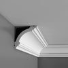 CB511 - Basixx Plain Durofoam Crown Molding, Primed White. Face: 3-7/8 CB511 - Basixx Plain Durofoam Crown Molding, Primed White. Face: 3-7/8