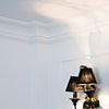 CX107 - Axxent Decorative Duropolymer Crown Molding, Primed White. Face: 6-11/16 CX107 - Axxent Decorative Duropolymer Crown Molding, Primed White. Face: 6-11/16
