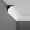 CX126 - Axxent Plain Duropolymer Crown Molding, Primed White. Face: 5 CX126 - Axxent Plain Duropolymer Crown Molding, Primed White. Face: 5