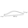 D101-Luxxus Classic Polyurethane Single Door Header, Primed White. Width: 49-7/16 D101-Luxxus Classic Polyurethane Single Door Header, Primed White. Width: 49-7/16