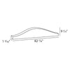 D102-Luxxus Classic Polyurethane Double Door Header, Primed White. Width: 82-7/8 D102-Luxxus Classic Polyurethane Double Door Header, Primed White. Width: 82-7/8