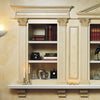 D120-Luxxus Classic Polyurethane Door Pediment, Primed White. Width: 48-13/16