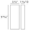 D300-Luxxus Classic Duropolymer Doorway Plinth Block, Primed White. Width: 3-3/4 D300-Luxxus Classic Duropolymer Doorway Plinth Block, Primed White. Width: 3-3/4