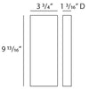 D310-Luxxus Classic Duropolymer Doorway Plinth Block, Primed White. Width: 3-3/4 D310-Luxxus Classic Duropolymer Doorway Plinth Block, Primed White. Width: 3-3/4