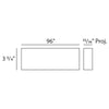 DX121 - Axxent Classic Duropolymer Door Casing, Primed White. Width: 96 DX121 - Axxent Classic Duropolymer Door Casing, Primed White. Width: 96