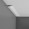 DX159-2300 - Axxent Plain Duropolymer Multifunctional Molding, Primed White. Width: 90 DX159-2300 - Axxent Plain Duropolymer Multifunctional Molding, Primed White. Width: 90