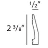 DX159-2300 Axxent Classic Duropolymer Multifunctional Molding, Primed White. Width: 90 DX159-2300 Axxent Classic Duropolymer Multifunctional Molding, Primed White. Width: 90