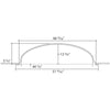 F12-Luxxus Classic Polyurethane Recessed Mount Dome, Primed White. Diameter: 51-15/16 F12-Luxxus Classic Polyurethane Recessed Mount Dome, Primed White. Diameter: 51-15/16