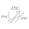 FC200-Flexible Plain Polyurethane Crown Molding, Flexible, Primed White. Face: 3-3/8 FC200-Flexible Plain Polyurethane Crown Molding, Flexible, Primed White. Face: 3-3/8